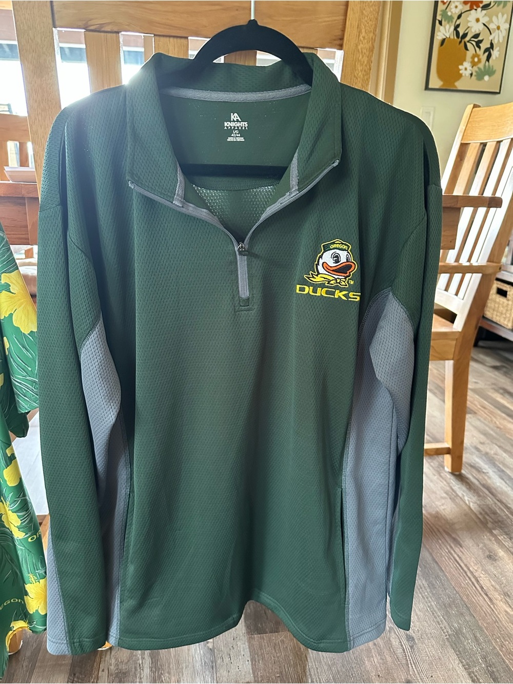 Knights Apparel Green Performance 1/4 Zip Pullover
